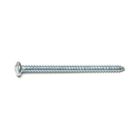 Midwest Fastener Sheet Metal Screw, #6 x 2 in, Zinc Plated Steel Pan Head Combination Phillips/Slotted Drive, 100 PK 03164